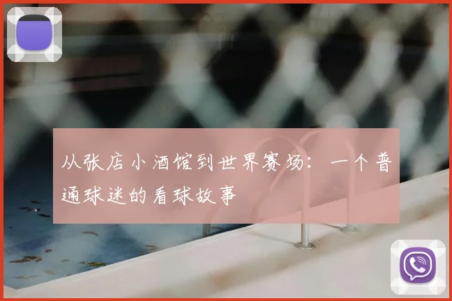 从张店小酒馆到世界赛场:一个普通球迷的看球故事