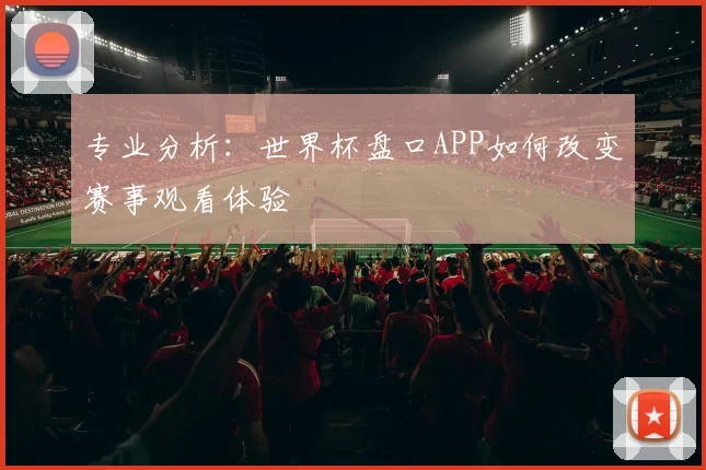 专业分析:世界杯盘口APP如何改变赛事观看体验